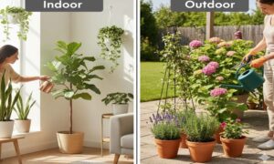 merawat tanaman hias indoor dan outdoor